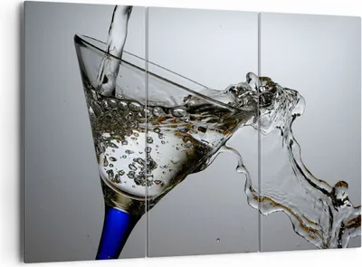 Produktbild von Bild auf Leinwand - Leinwandbild - Funkeln trinken glas - 165x110cm - Wand Bild - Wanddeko - Leinwanddruck - Bilder - Kunstdruck - Wanddekoration - Leinwand bilder - Wandkunst - CE165x110-1322