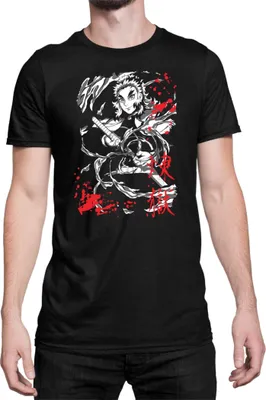 Produktbild von Herren T-Shirt Demon Anime Slayer Kimetsu No Yaiba Kyoujuro Rengoku 004, Man L / Schwarz