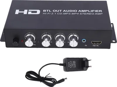 Obrázek produktu pro Stereofonní výkonový zesilovač, dvoukanálový zvukový přijímač, podpora HiFi, multimediální rozhraní s vysokým rozlišením, vstup AUX pro domácí počítače, EU-S
