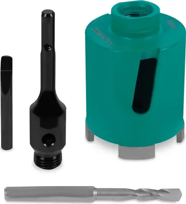 Produktbild von Diamantbohrmaschine SDS-Plus - 68mm - Universal - Inkl. Diamantkernbohrer, Zentrierbohrer, Austreibdorn und SDS-plus Adapter
