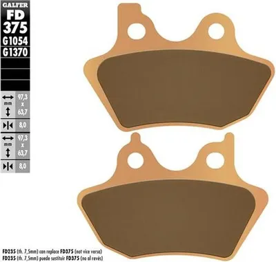 Produktbild von Bremsbeläge Kh400 Gesintert Metallisch (Gold) Harley Davidson