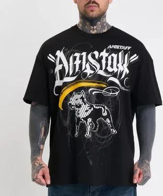 Zdjęcie produktu dla Męska koszulka Amstaff Tekos T-Shirt, kolor: czarny, rozmiar: S