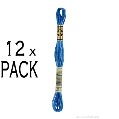 Zdjęcie produktu dla 12x nić hafciarska DMC Mouline Special 117MC -121, 6-warstwowa, 8m, PU