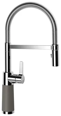 Produktbild von SCHOCK Armatur SC-550 in ASPHALT mit Spiralfederauslauf / CRISTALITE PLUS®