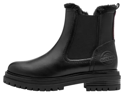 Image de Bottines Chelsea pour femmes s.Oliver, fermeture éclair, modèle classique, couleur noire, taille 38 EU