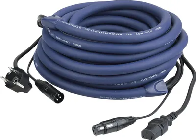 Produktbild von DAP FP04 - Schuko/XLR M - IEC/XLR F - DMX / Power LIGHT Strom- und Signalkabel - 20 m