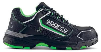 Image de Chaussures de sécurité Sparco 07528NRVF Baku ESD S3S SR FO HRO, noir/vert, 43