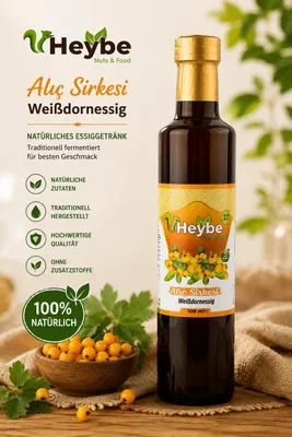 Produktbild von Heybe Weißdorn Essig 500 ml – Natürlich fermentierter Fruchtessig