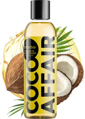 Produktbild von LOOVARA Massageöl COCO AFFAIR 150 ml mit Kokos Duft für genussvolle Massagen - Premium Erotik Massage Öl