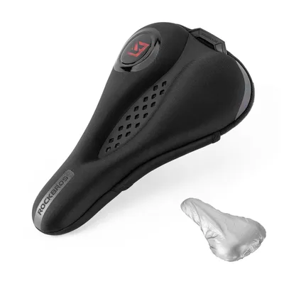 Produktbild von ROCKBROS Fahrradsattelüberzug Gel mit Memory-Schaum, rutschfest & atmungsaktiv mit Regenschutz für MTB, Citybike und E-Bike