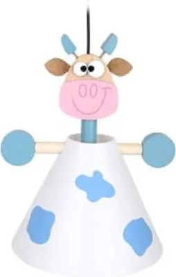 Image de Scratch Europe Lampe enfant vache bleue