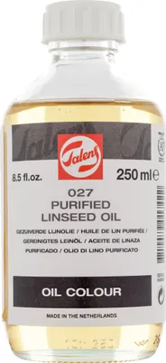 Image de Talens huile de lin purifiée 027 bouteille 250 ml