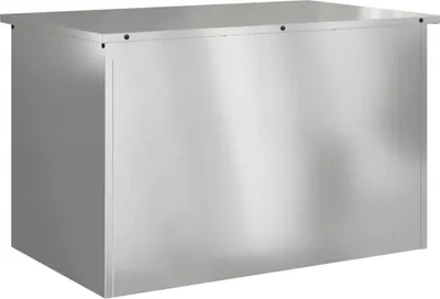 Zdjęcie produktu dla vidaXL Skrzynia ogrodowa srebrna 80 x 50,5 x 50 cm stalowa