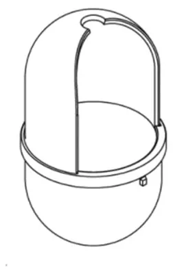 Produktbild von HEWI Ersatz-WC-Bürstenbehälter