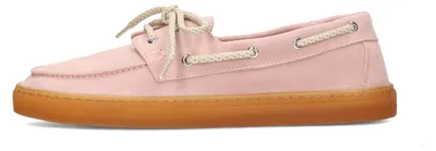 Produktbild von Damen Loafer Ilse in Rosafarbenem Wildleder mit sportlicher Sohle und Schnürdetails