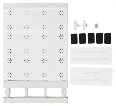 Produktbild von Teleskop-Regal - Verstellbares Schrank-Spannregal als Organizer - Zur Schrankorganisation - 24 cm Breite, 38-55 cm Länge