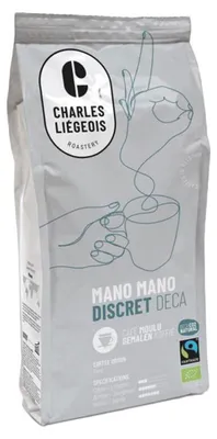Obrázok produktu pre Mletá káva bez kofeínu Charles Liégeois Mano Mano Discret Déca, 250 g