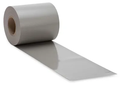 Sichtschutz PVC 630 g/m² 0,19x35 m Steingrau für Doppelstabmatten