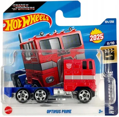 Produktbild von Hot Wheels Optimus Prime LKW Transformers Maßstab 1:64