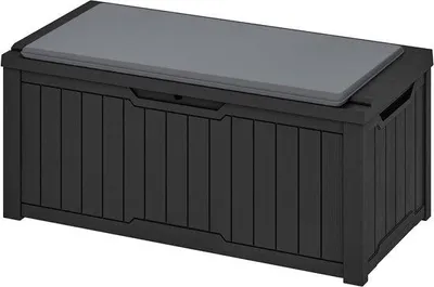 Image de Boîte de rangement étanche 120 l, noire, verrouillable, polyvalente