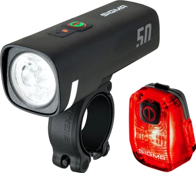 Image de Kit d'éclairage rechargeable AURA Sigma AURA 50 & HIRO 10 USB-C, noir - 50 lumens...