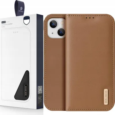 Immagine prodotto di Dux Ducis Hivo Custodia in pelle con patta in pelle naturale Portafoglio per carte e documenti Iphone 14 Plus Marrone