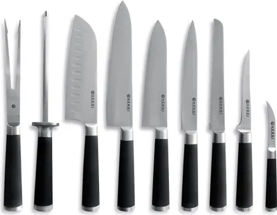 Produktbild von HENDI Messerset 9 teilig Edelstahl