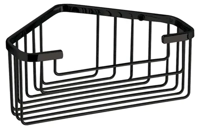 Produktbild von Gedy Smart Eckregal mit Gitter in mattem Edelstahl 20x8x15,1 cm 2483-14