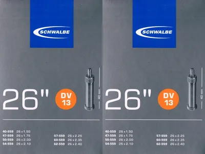 Produktbild von 2x Schwalbe DV 13 Schlauch 26" 559 Ventil: Blitz Dunlop DV13 Dunlopventil