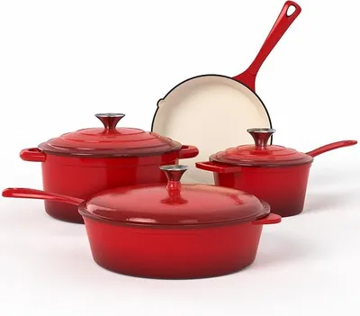Imagen del producto de Olla de hierro fundido para inducción. Sartén de hierro fundido