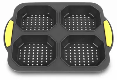 Silikon-Backform für Mini-Baguettes, 4 Mulden, antihaftbeschichtet