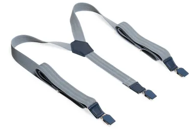 Produktbild von BeWooden Herren Leder Hosenträger Nubo Hosenträger mit Holzdetails grey