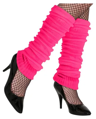 Produktbild von Neon-Pink 80er Jahre Stulpen One Size für Damen Kostüm Accessoire im typischen Retro-Stil