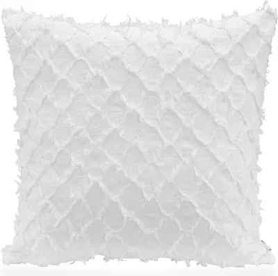 Produktbild von H.O.C.K. Nuvole Kissen 60x60cm ecru weiß col. 111 mit Fransen