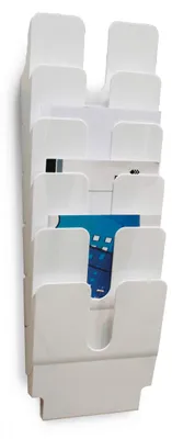 Produktbild von DURABLE Prospektspender FLEXIPLUS 6 A4 hoch 6 St., weiß