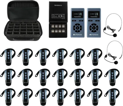 Produktbild von Retekess TT106S Tour Guide System, Audio System, Lange Lebensdauer, 200 m, One-Touch-Steuerung, Großtasten-Design, für Konferenzen, Reisen