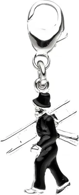 Produktbild von JOBO Einhänger Charm Schornsteinfeger 925 Sterling Silber Anhänger für Bettelarmband