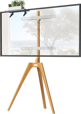 Productafbeelding van Famanu TV-meubels met een houten design, geschikt voor televisies van 45 tot 65 inch