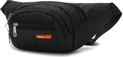Produktbild von ASKSA Herren Wasserdichte Bauchtasche Hüfttasche Handytasche Sport Wasserdicht Laufgürtel Umhängetasche Geldgürtel, Schwarz