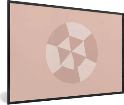 Produktbild von MuchoWow® Gerahmtes Poster Sommer - Sonnenschirm - Abstrakt 60x40 cm - Poster mit Schwarzem Bilderrahmen Wandposter Rahmen Foto Bilder - Printing - Wanddeko Schlafzimmer