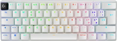 Produktbild von Logitech G PRO X 60 keyboard Gaming RF Wireless + Bluetooth QWERTY US International White