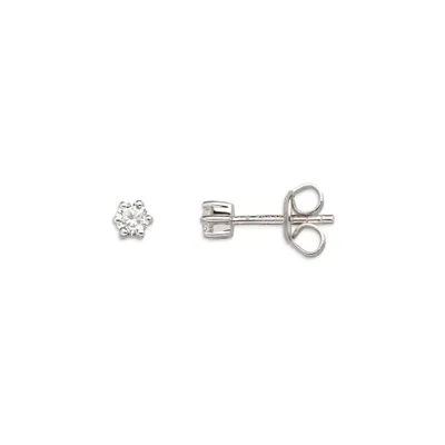 Produktbild von Xenox Damen Silber Sterling 925 Ohrstecker in Silber mit Zirkonia - Silver Circle XS3516