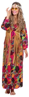 Immagine prodotto di Costume da hippie lungo Wilbers 44 - 56 Costume da donna anni '70 taglia 48 - XL