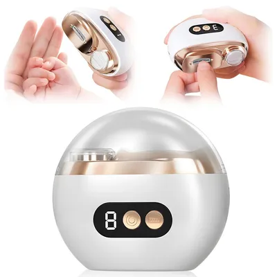 Produktbild von Elektrischer Nageltrimmer, 2 in 1 Elektrischer Polier-Nagelknipser, Automatische Nagelpflege, 3 Geschwindigkeiten, Sicher und Praktisch