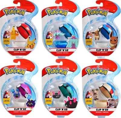Produktbild von Figurka Pokemon Clip'N'Go z serii 7 z kulą Pokeball - zestaw 1 szt