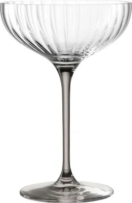 Produktbild von Leonardo Champagnerschale Poesia, Sektschale, Champagnerglas, Champagner Schale, Glas, Kristallglas, Grau, 260 ml, 022385