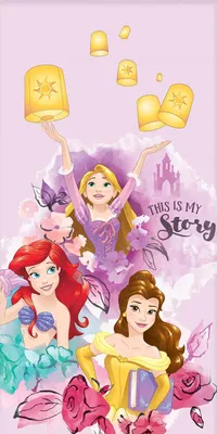 Immagine prodotto di Asciugamano da bagno Disney Princess 60 x 120 cm