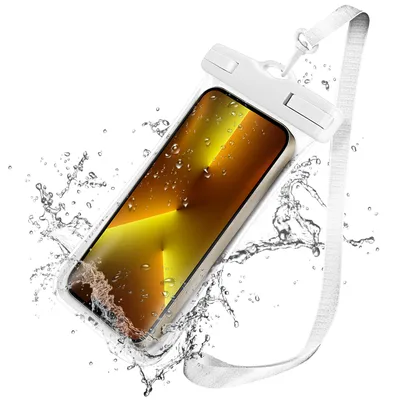 Produktbild von Universal wasserfeste berührungsempfindliche Tasche für Smartphones –Weiß