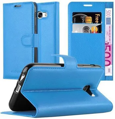 Zdjęcie produktu dla Etui Cadorabo do Samsung Galaxy A3 2017 z niebieskim etui ochronnym na telefon komórkowy z magnetycznym zamknięciem
