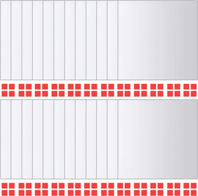 Produktbild von 24-tlg. Spiegelfliesen-Set Quadratisch Glas